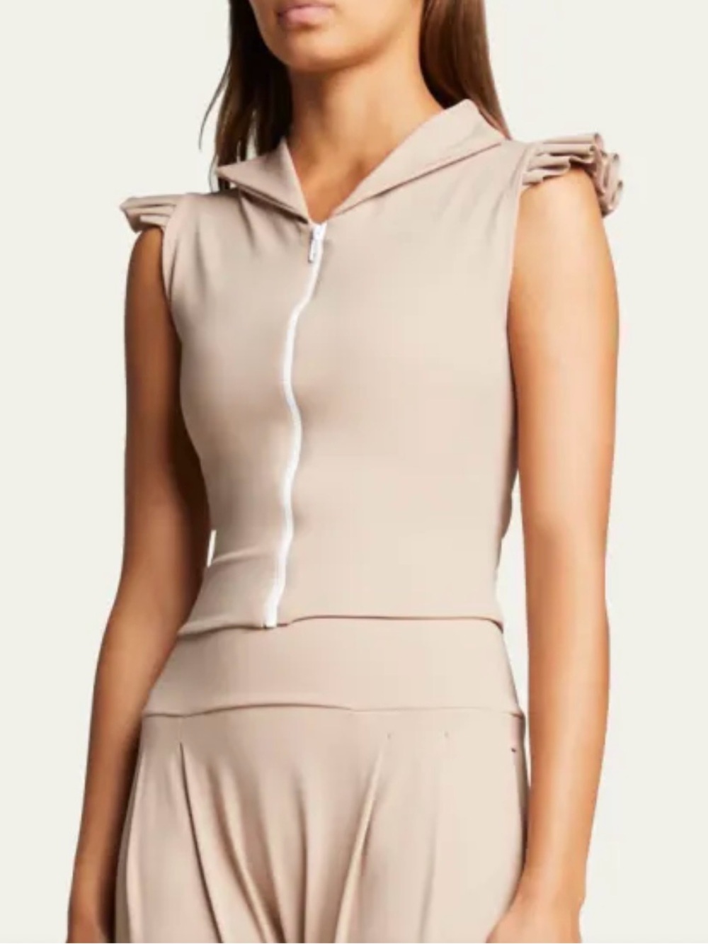Port de Bras Mikaela Ruffle Active Vest